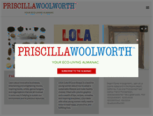 Tablet Screenshot of priscillawoolworth.com